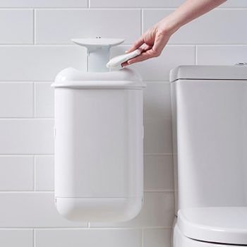 Sanitary pad disposal machine